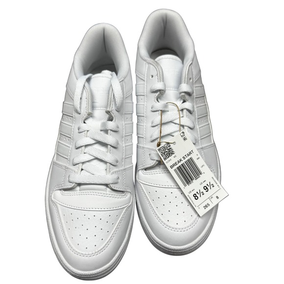 adidas Shoes - Adidas Break Start JR3250 White Sneakers Men's 8.5 Women's 9.5 New with Tags Box